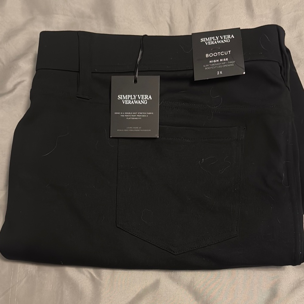 Simply Vera Vera Wang Classic Black Trousers